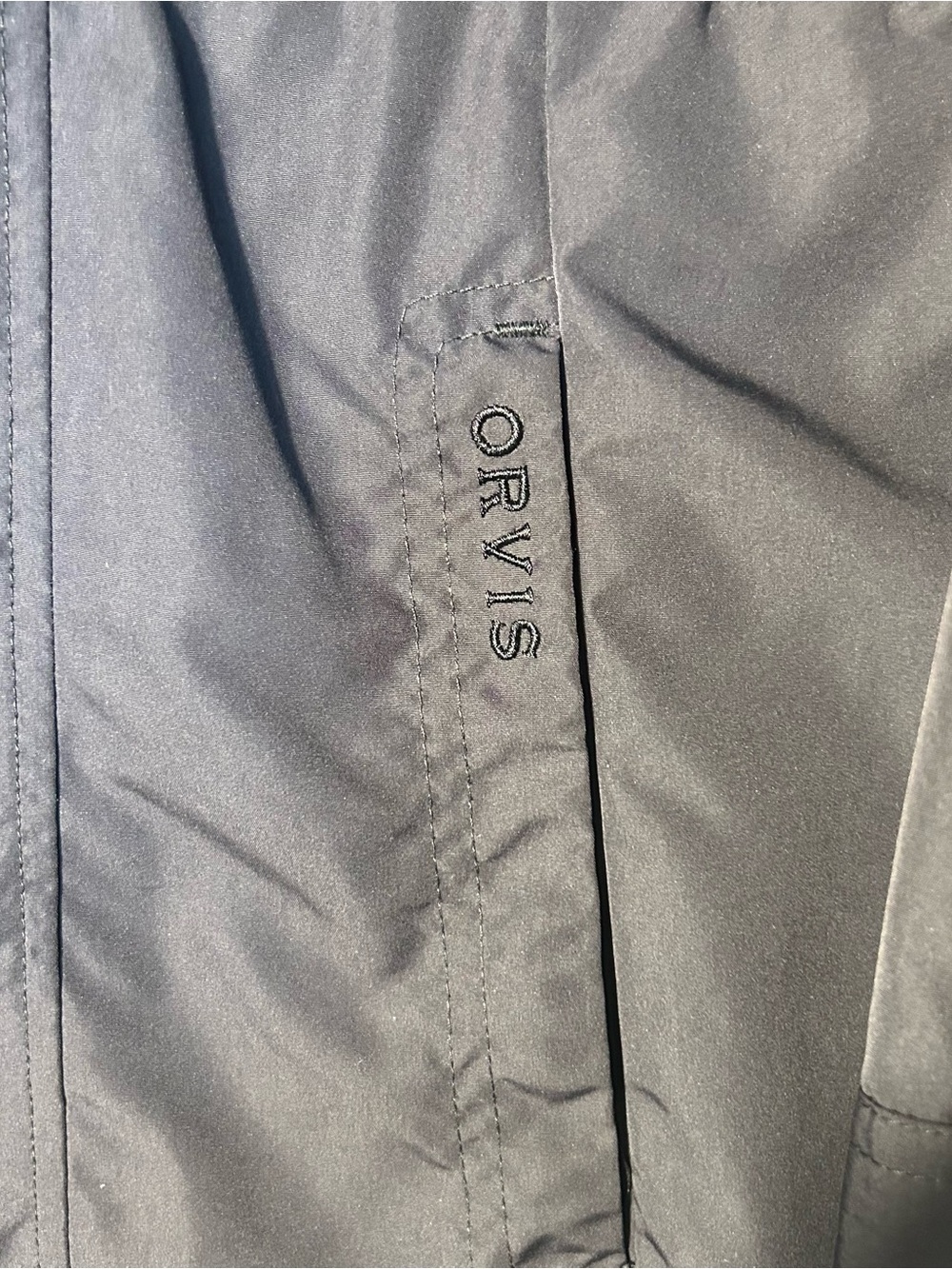 Orvis Coat Size L Pack and Go Navy Women's Trench Packable Rain Outdoor Gorpcore - Picture 6 of 12